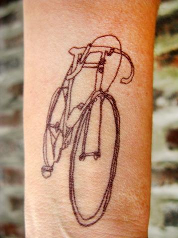 ROODBAARD tattoos and artwork on Tumblr: #line #tattoo #blackwork #bicycle  for Martin done today @playersclubtattoomaastricht #blackworkerssubmission  #btattooing...