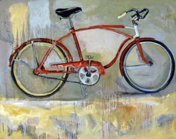 bicycle art painting