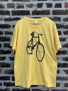 vintage bicycle yellow t shirt